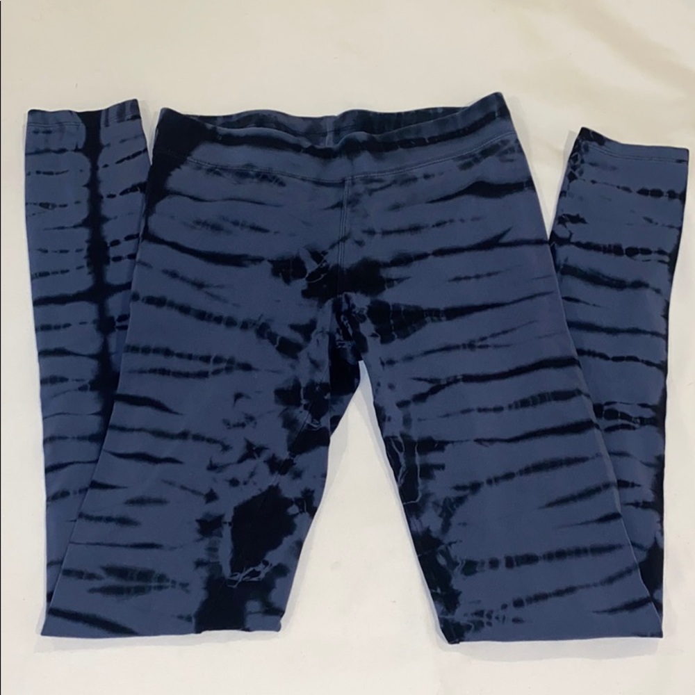 Express Blue Tie-Dye Leggings